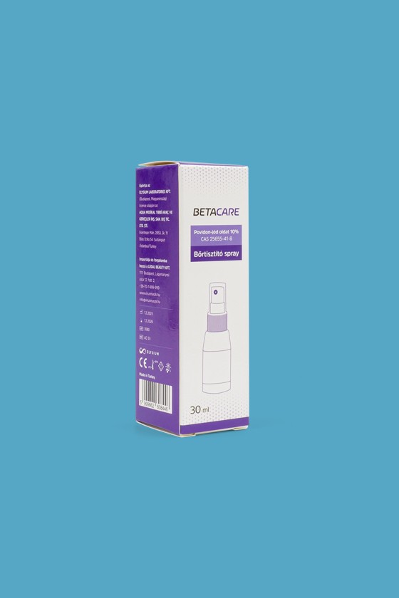 BETACARE povidon-jód 10% bőrtisztító oldat - Bőrtisztító - Bőrtisztító spray - 30 ml