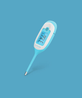 Elysium lázmérő - Lázmérő többféle típussal - TP400 flexibilis digitális lázmérő - pasztellkék