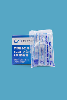 Elysium steril vizeletgyűjtő zsák - Vizeletgyűjtő zsák - 25 db - Steril T-csapos vizeletgyűjtő zsák akasztóval - 2000 ml