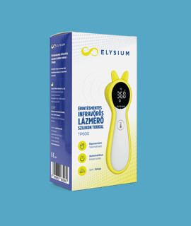 Elysium lázmérő - Lázmérő többféle típussal - TP600 érintésmentes infravörös digitális lázmérő sárga szilikon tokkal