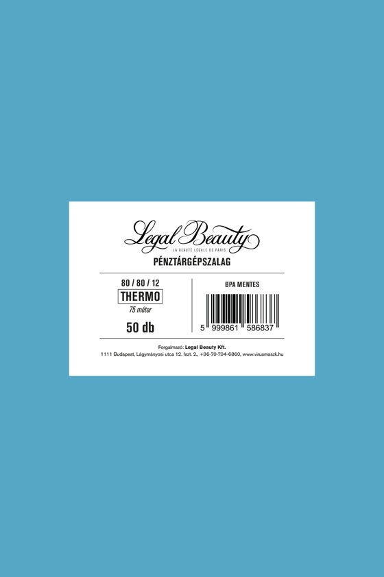 Legal Beauty prémium pénztárgépszalag - Pénztárgépszalag - 80/80/12