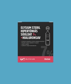 Elysium steril hipertóniás sóoldat - 7% + hialuronsav - 20 x 5 ml - 1 doboz