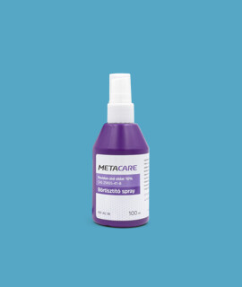 METACARE povidon-jód 10% bőrtisztító oldat - Bőrtisztító - Bőrtisztító spray - 100 ml