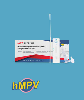 Elysium Humán Metapneumovírus (hMPV) antigén gyorsteszt - 1 db tesztkészlet (orrgarat/torok/orrlyuk) - Lejárati idő: 2027-01-14 - 1 db
