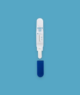 AIKRS COVID-19 antigén nyalókás nyálgyorsteszt készlet, egylépéses teszt – 100 x 1 db tesztkészlet (nyálból - nyalókás) - 100 db