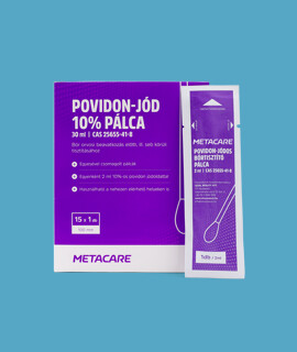 METACARE povidon-jód 10% tamponpálca - 15 x 1 db - 30 ml - 1 doboz