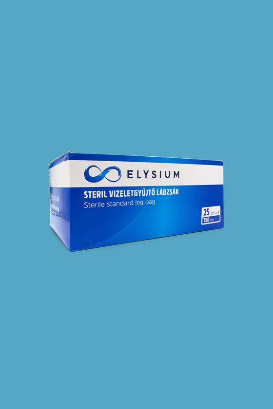 Elysium steril vizeletgyűjtő zsák - Vizeletgyűjtő zsák - 25 db - Steril vizeletgyűjtő lábzsák - 750 ml