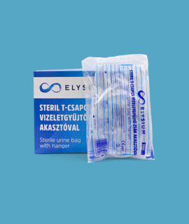 Elysium steril vizeletgyűjtő zsák - Vizeletgyűjtő zsák - 1 db - Steril T-csapos vizeletgyűjtő zsák akasztóval - 2000 ml
