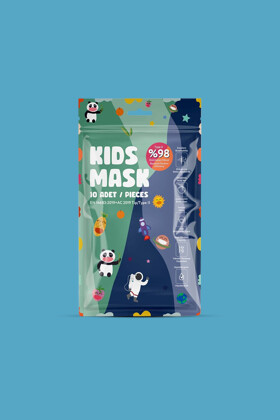 Submed type II 3-rétegű, egyszer használatos gyermek orvosi arcmaszk - 10 db - Kék - gyermek