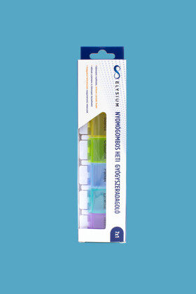 Elysium gyógyszeradagoló - Gyógyszeradagoló - Heti gyógyszeradagoló (nyomógombos) - 7x1