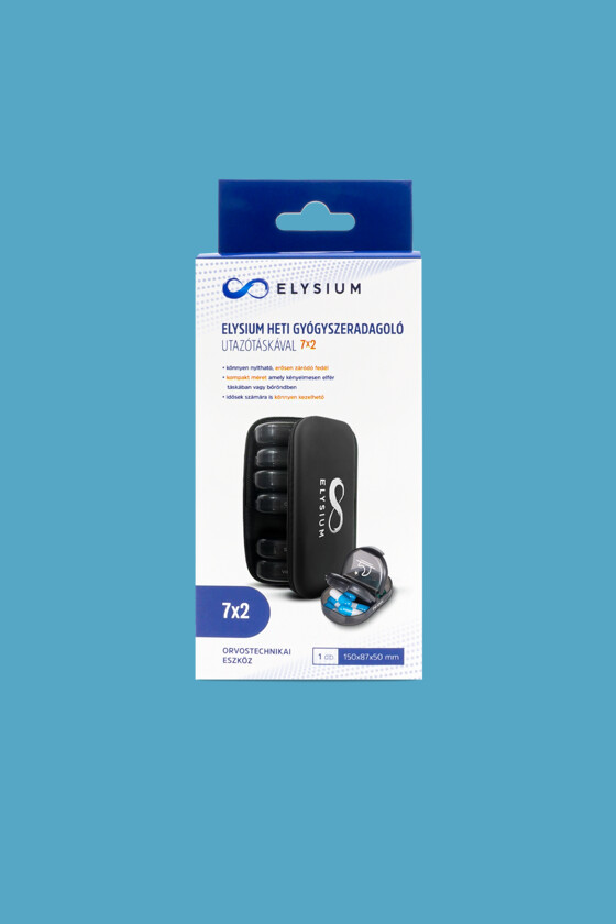 Elysium gyógyszeradagoló - Gyógyszeradagoló - Heti gyógyszeradagoló utazótáskával - 7x2
