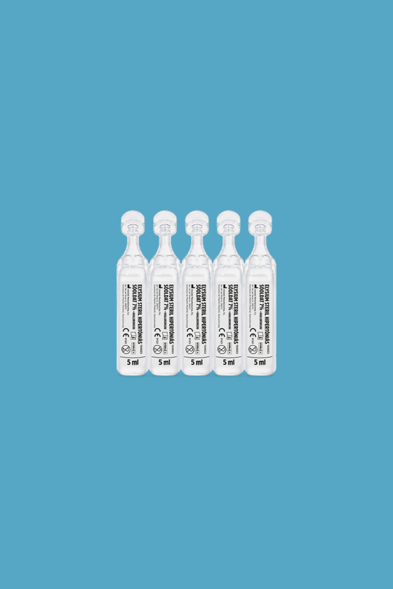 Elysium steril nátrium-klorid oldat - Nátrium-klorid oldat - Hipertóniás sóoldat - 7% + hialuronsav - 20 x 5 ml