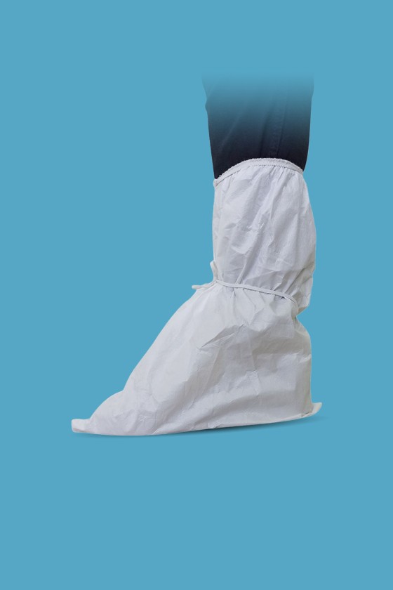 vProtect eldobható cipő- és lábvédő - Cipővédő - 1 pár - Fehér