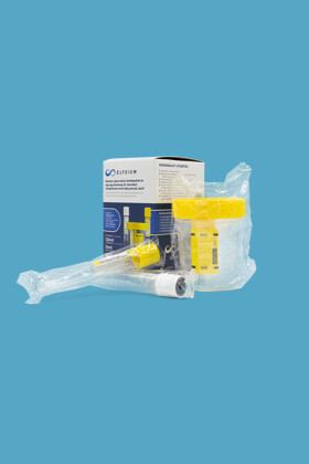 Elysium vákuumos vizeletgyűjtő készlet - Vákuumos vizeletgyűjtő készlet - Vizeletgyűjtő pohár standard és borsavas vizeletminta-vevő csővel