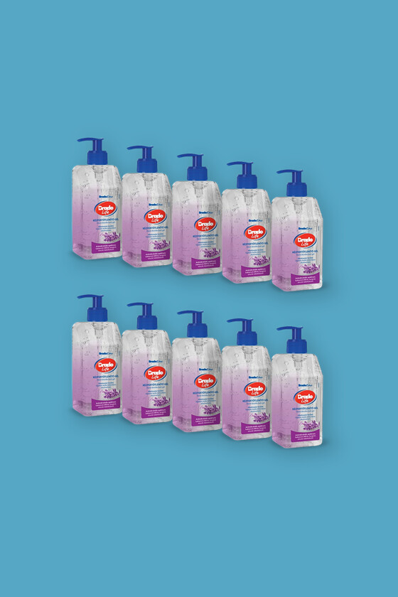 Bradolife kézfertőtlenítő gél 500 ml, pumpás, levendula - 10 x 500 ML - karton