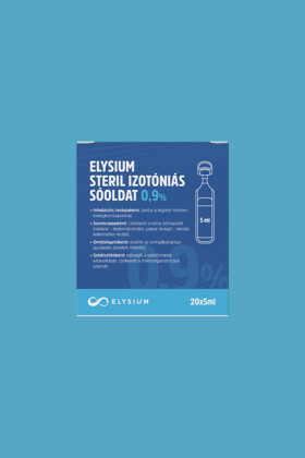 Elysium steril izotóniás sóoldat - 0,9% - 20 x 5 ml - 1 doboz