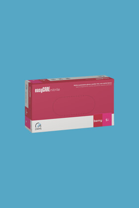 easyCARE orvosi púdermentes nitril kesztyű - Csipkebogyó - L - 100 db - 1 doboz