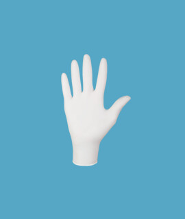 Mercator nitrylex® orvosi púdermentes nitril kesztyű - Nitril kesztyű - Fehér - S