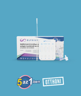 Elysium 5 az 1-ben SARS-CoV-2 & influenza A+B & RSV & ADV Ag kombinált otthoni gyorsteszt - 1 db tesztkészlet (orrlyuk) - Lejárati idő: 2028-09-30 - 1 db
