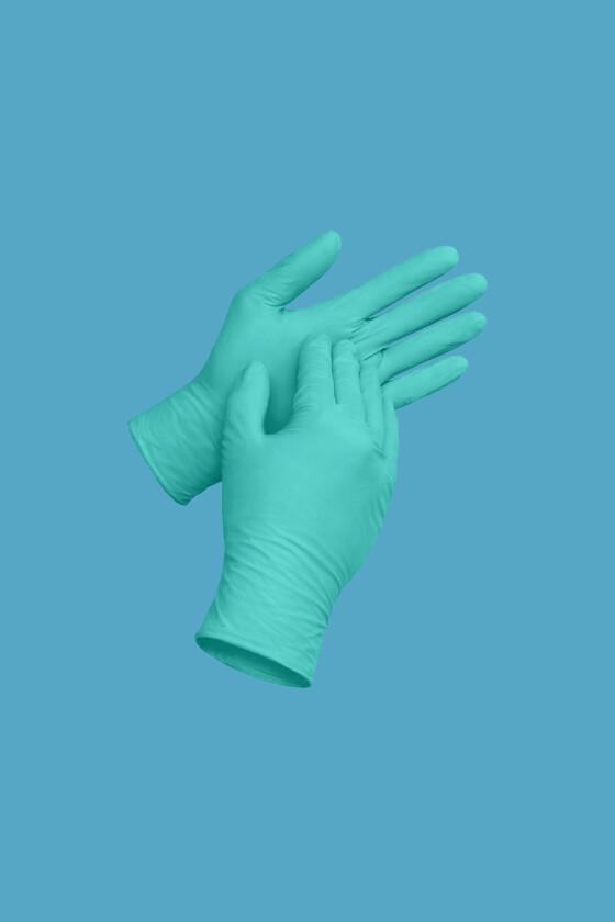 Sempermed green púdermentes nitril vizsgálókesztyű - Nitril kesztyű - 200/180 db - Zöld - XS